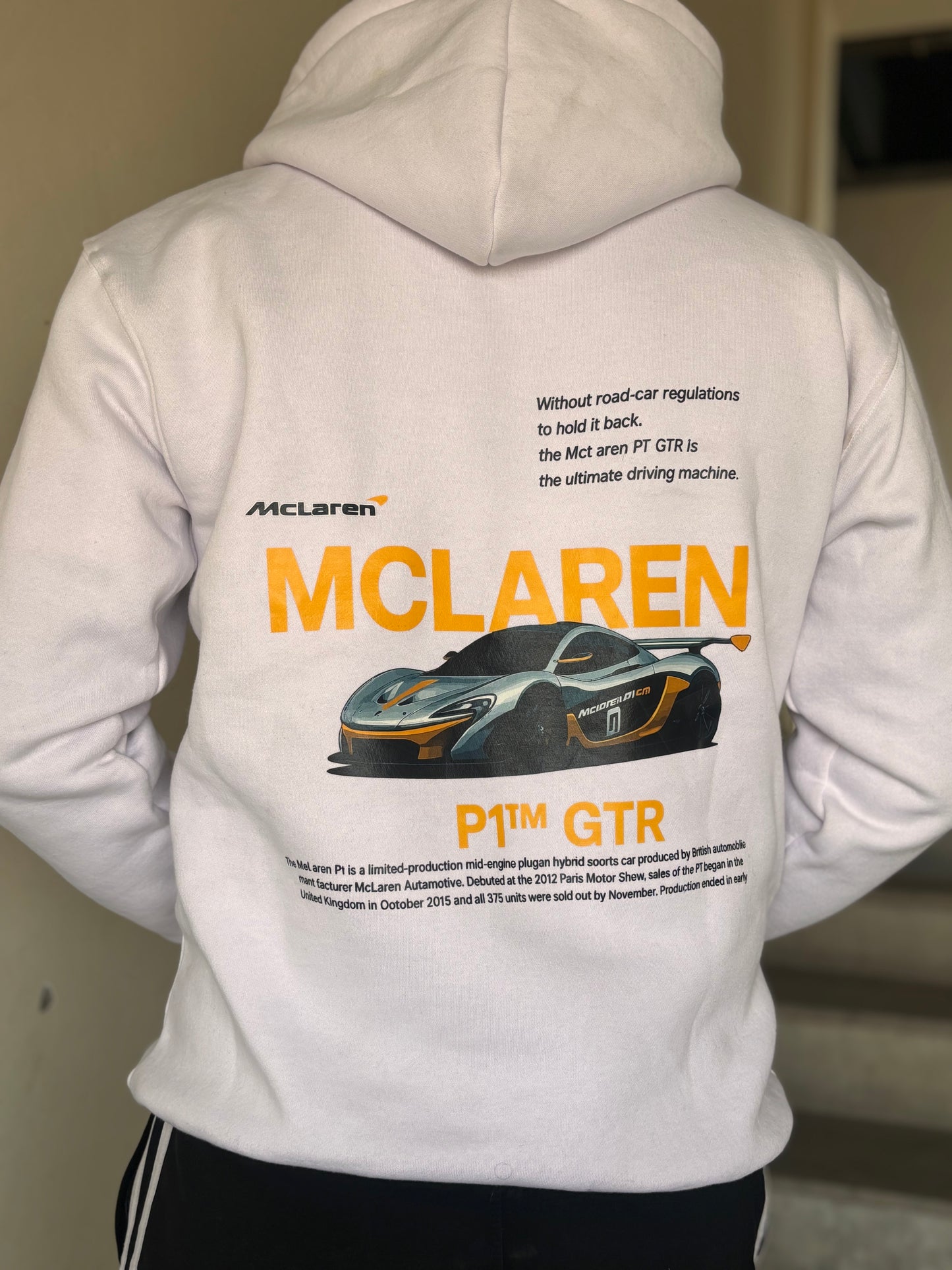 McLaren P1⢠GTR Oversized Hoodie ā Premium Streetwear