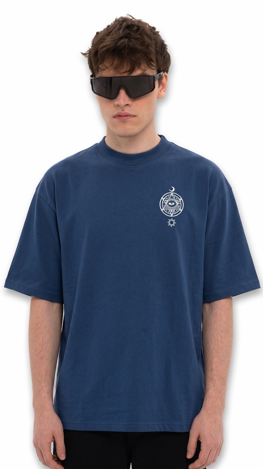 "THE THIRD EYE" Oversized T-shirt- Blue