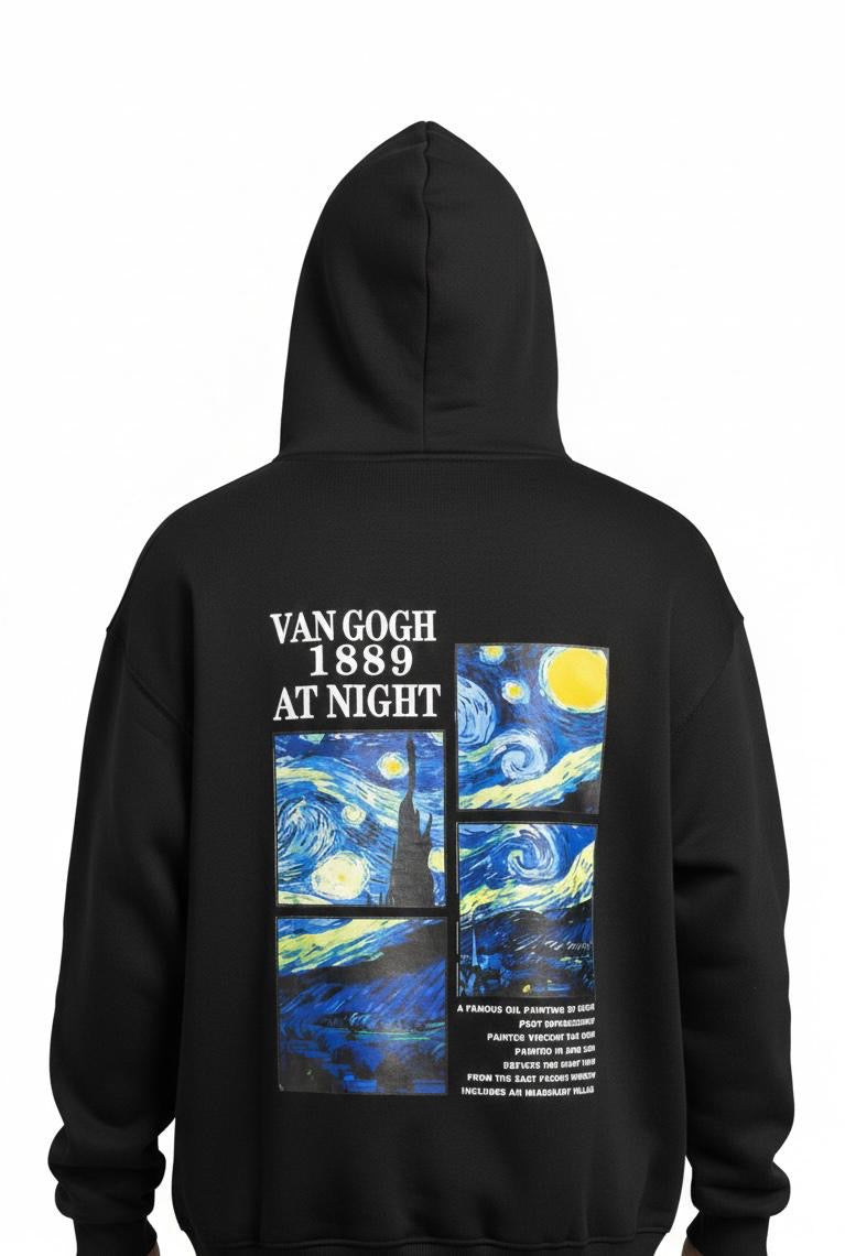 Neuko® Midnight Dimension Hoodie – Black | 400 GSM