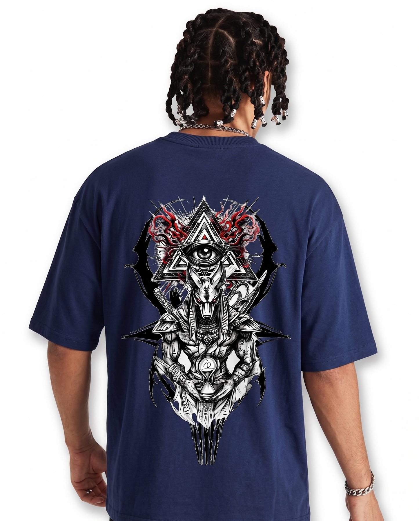 "THE THIRD EYE" Oversized T-shirt- Blue