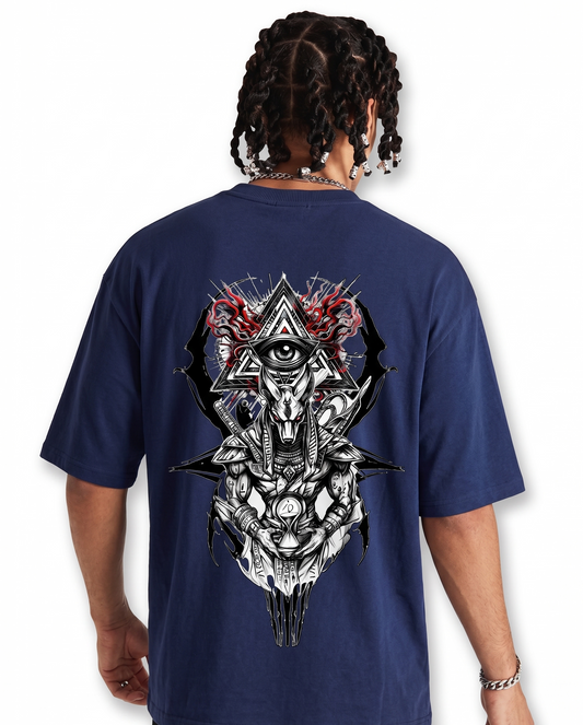 "THE THIRD EYE" Oversized T-shirt- Blue